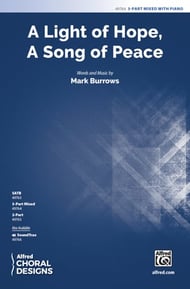 A Light of Hope, a Song of Peace Three-Part Mixed choral sheet music cover Thumbnail